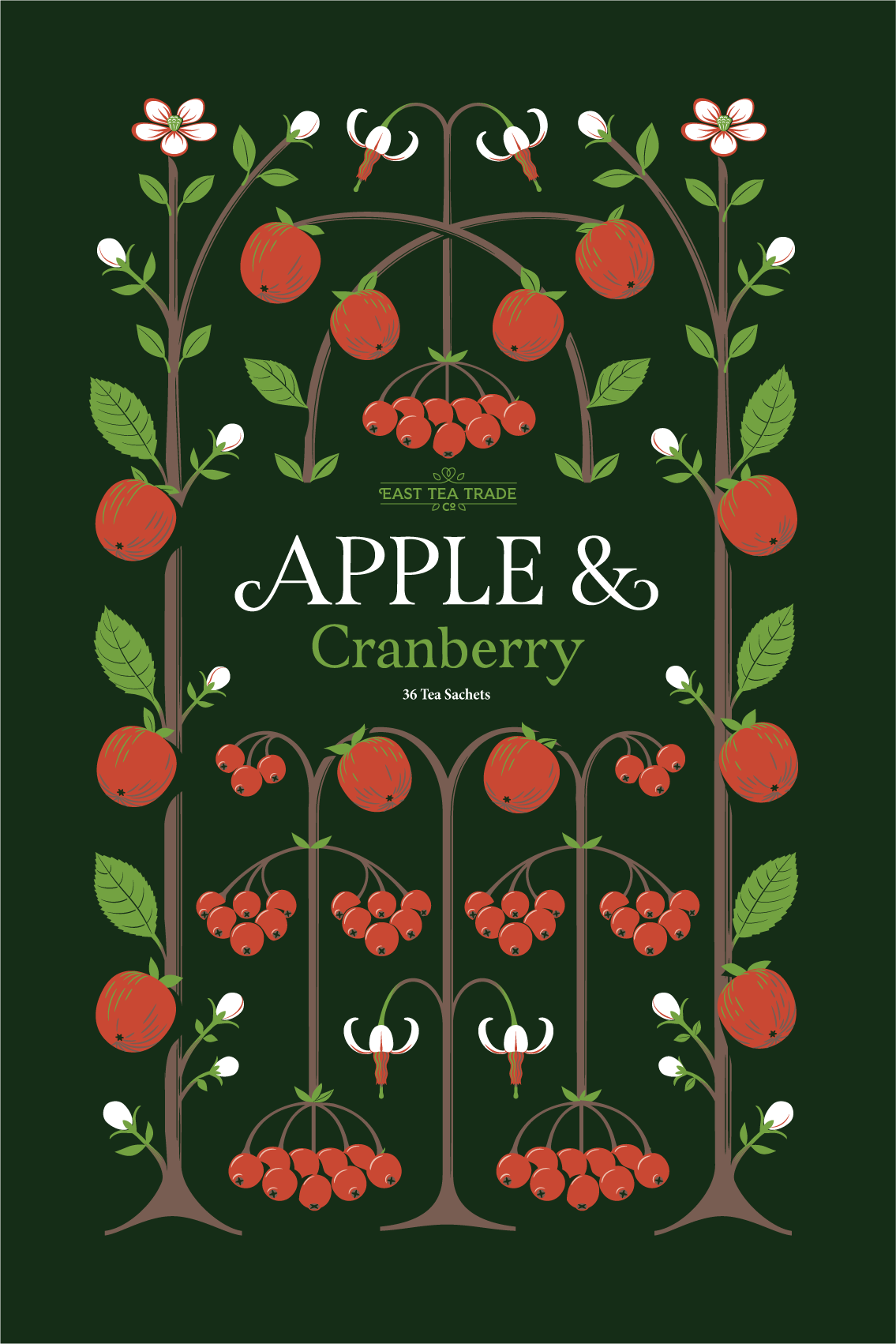 Tea Pattern Illustrations and Type Design featuring Span Font, Apple | Design by Jamie Clarke Type