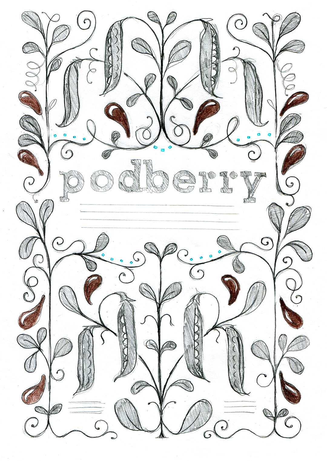 Podberry Pack Illustration Salt Sketch | Jamie Clarke Type