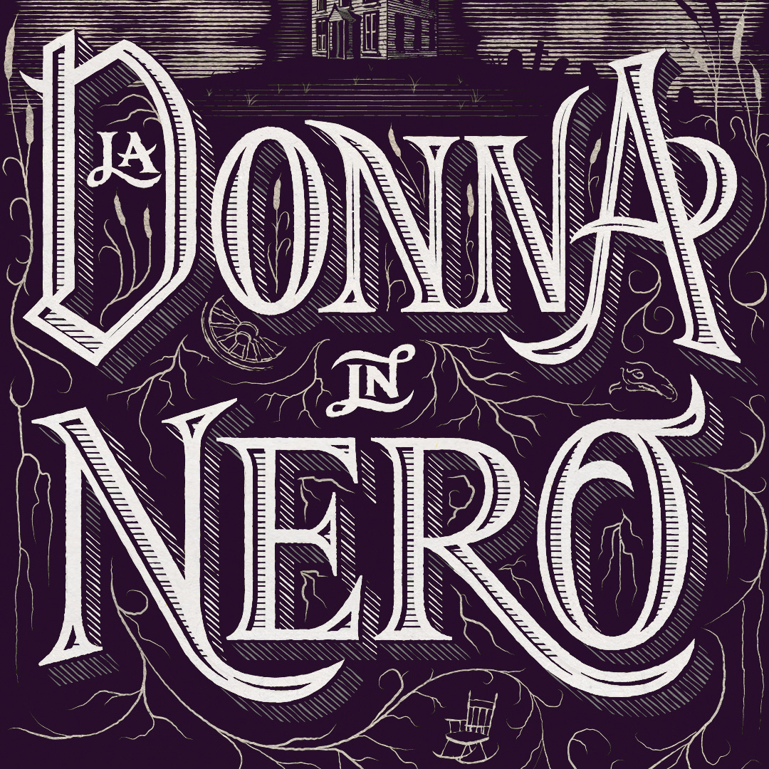 La Donna In Nero, Book Cover Illustration | Jamie Clarke Type