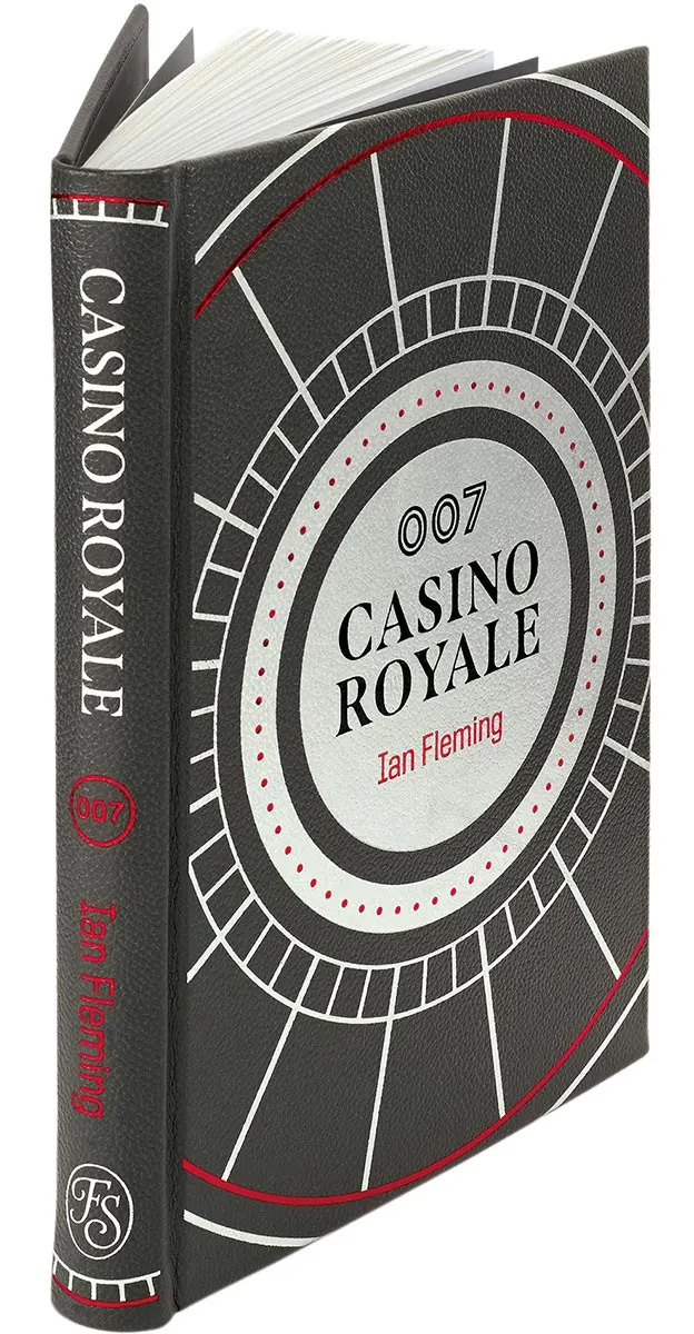 Casino Royale book cover type, lettering and design by Jamie Clarke Type