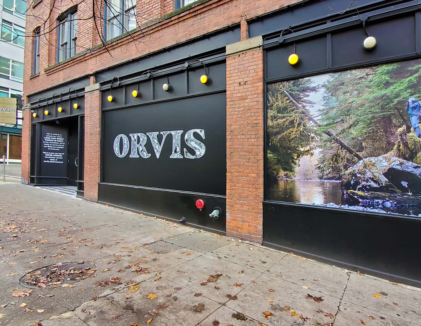 Orvis Branding by Jamie Clarke Type on shopfront