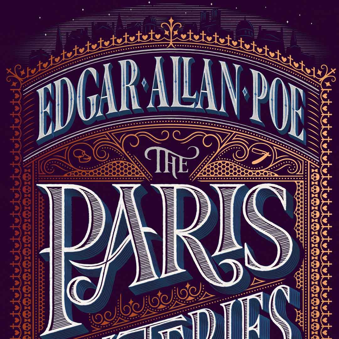 Paris Mysteries Book Cover Lettering and illustration | Jamie Clarke Type