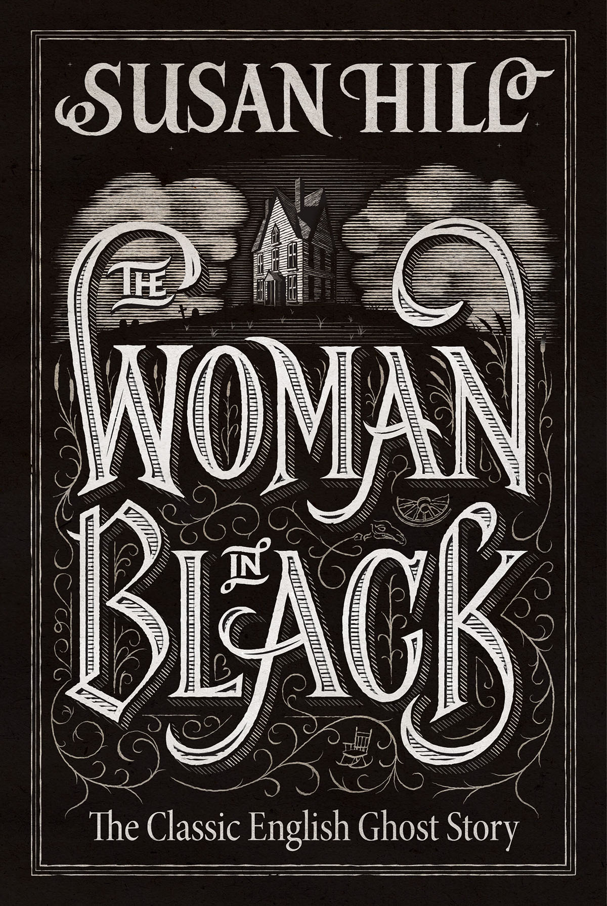 The Woman in Black alternative book cover design illustration | Jamie Clarke Type