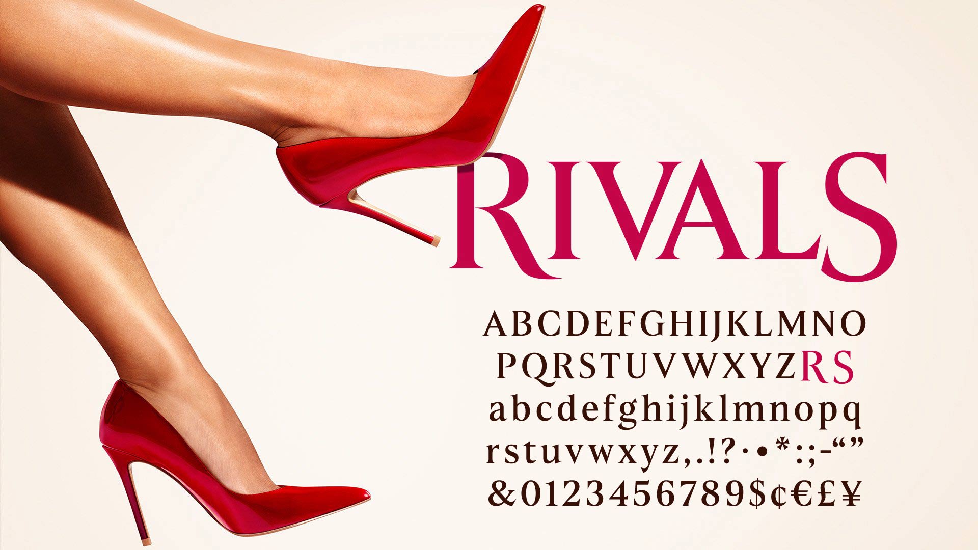 Rivals Typeface. Font designed for Disney+ TV